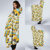 School Bus Pattern Print Hooded Blanket-grizzshop