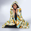 School Bus Pattern Print Hooded Blanket-grizzshop