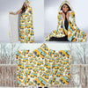 School Bus Pattern Print Hooded Blanket-grizzshop