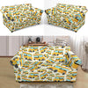 School Bus Pattern Print Loveseat Cover-grizzshop