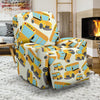 School Bus Pattern Print Recliner Cover-grizzshop