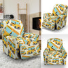 School Bus Pattern Print Recliner Cover-grizzshop