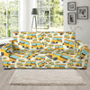 School Bus Pattern Print Sofa Covers-grizzshop