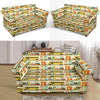 School Bus Print Pattern Loveseat Cover-grizzshop