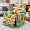 School Bus Print Pattern Recliner Cover-grizzshop