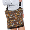 School Bus Teacher Pattern Print Crossbody Bags-grizzshop