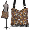 School Bus Teacher Pattern Print Crossbody Bags-grizzshop