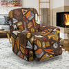 School Bus Teacher Pattern Print Recliner Cover-grizzshop