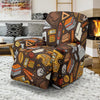 School Bus Teacher Pattern Print Recliner Cover-grizzshop