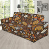 School Bus Teacher Pattern Print Sofa Covers-grizzshop