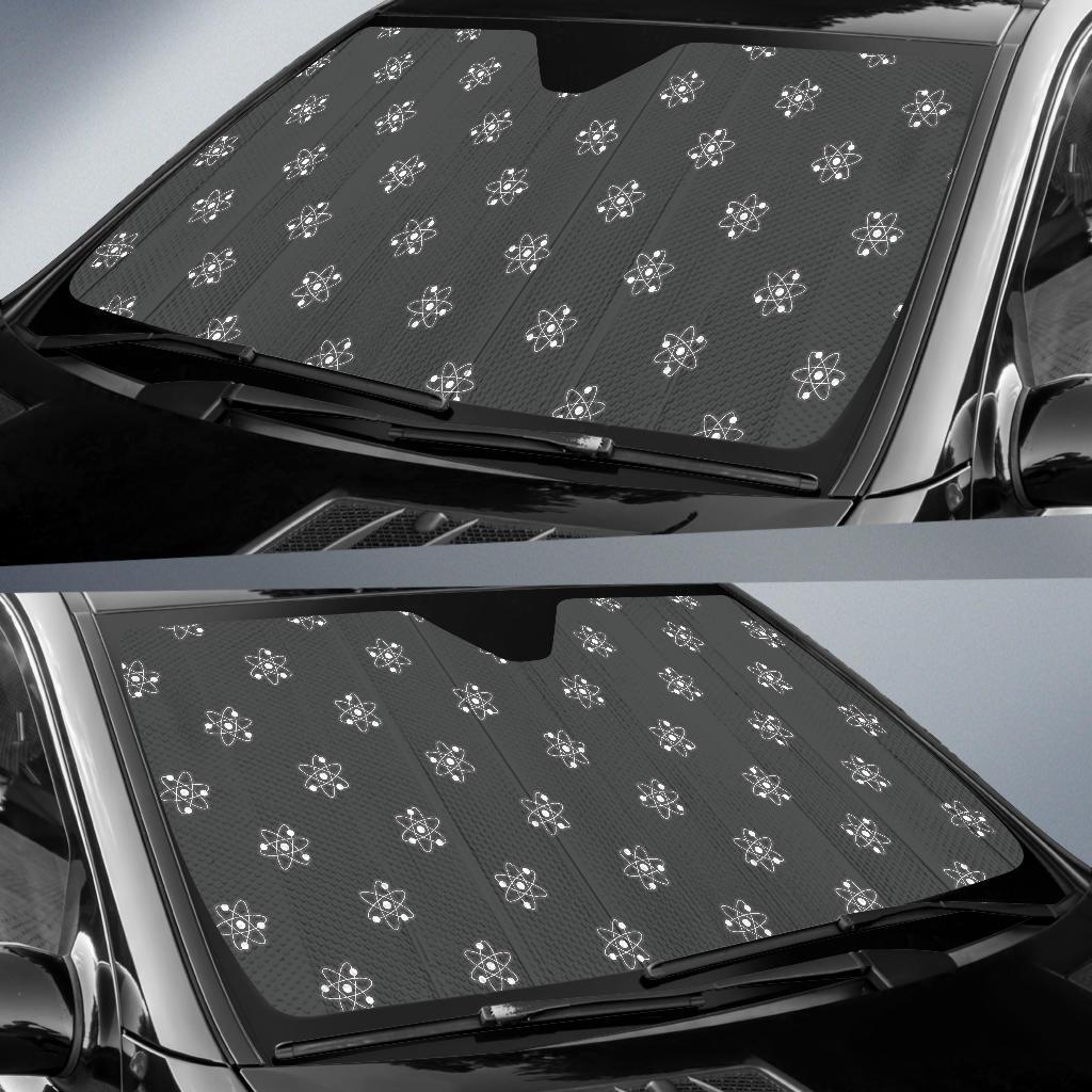 Science Atom Pattern Print Car Sun Shade-grizzshop
