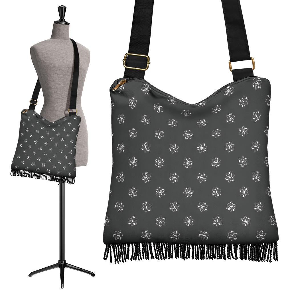 Science Atom Pattern Print Crossbody Bags-grizzshop