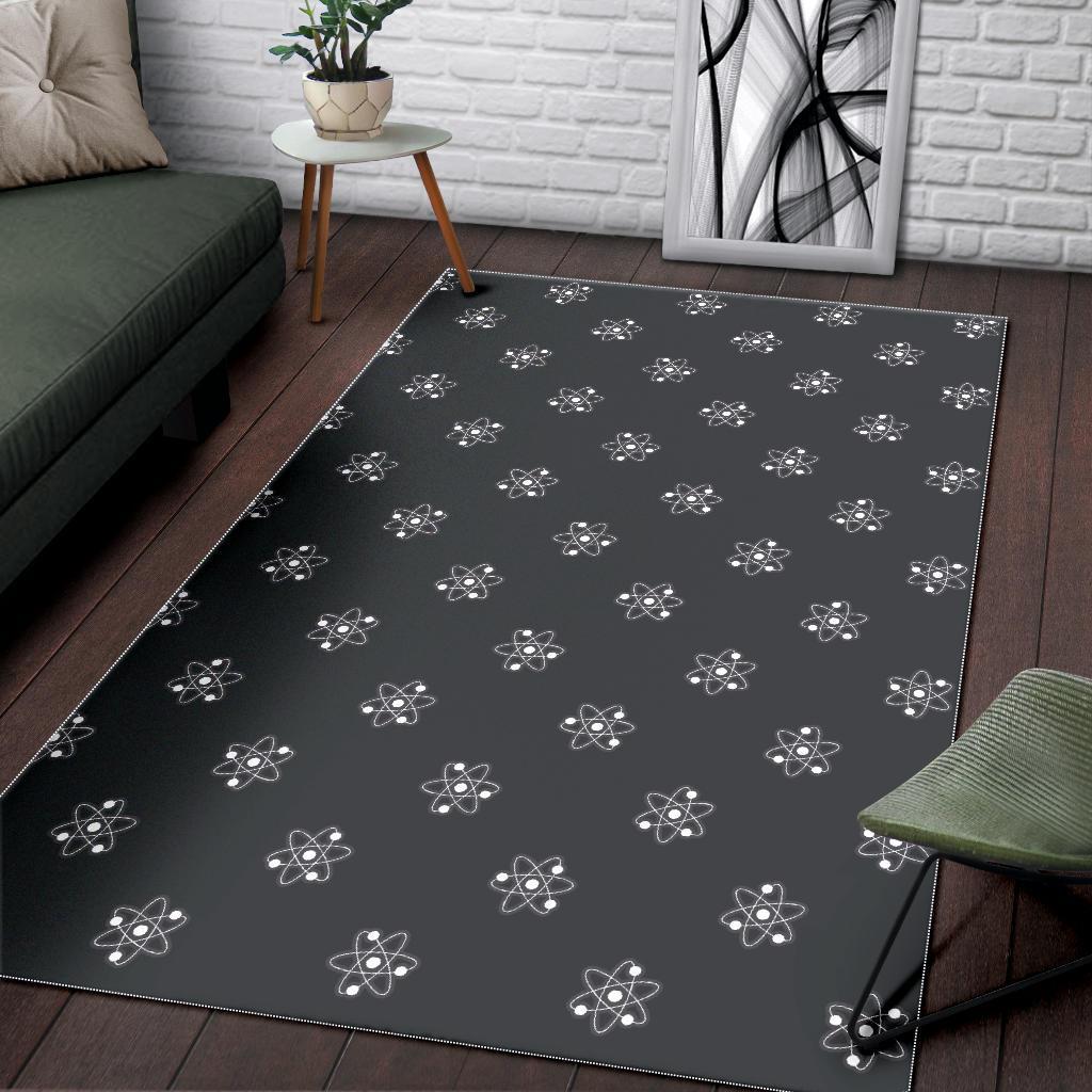 Science Atom Pattern Print Floor Mat-grizzshop