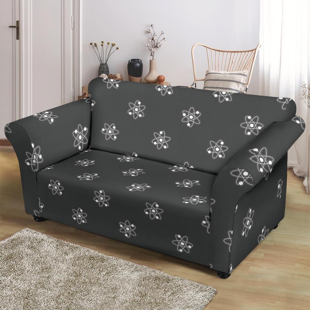 Science Atom Pattern Print Loveseat Cover-grizzshop