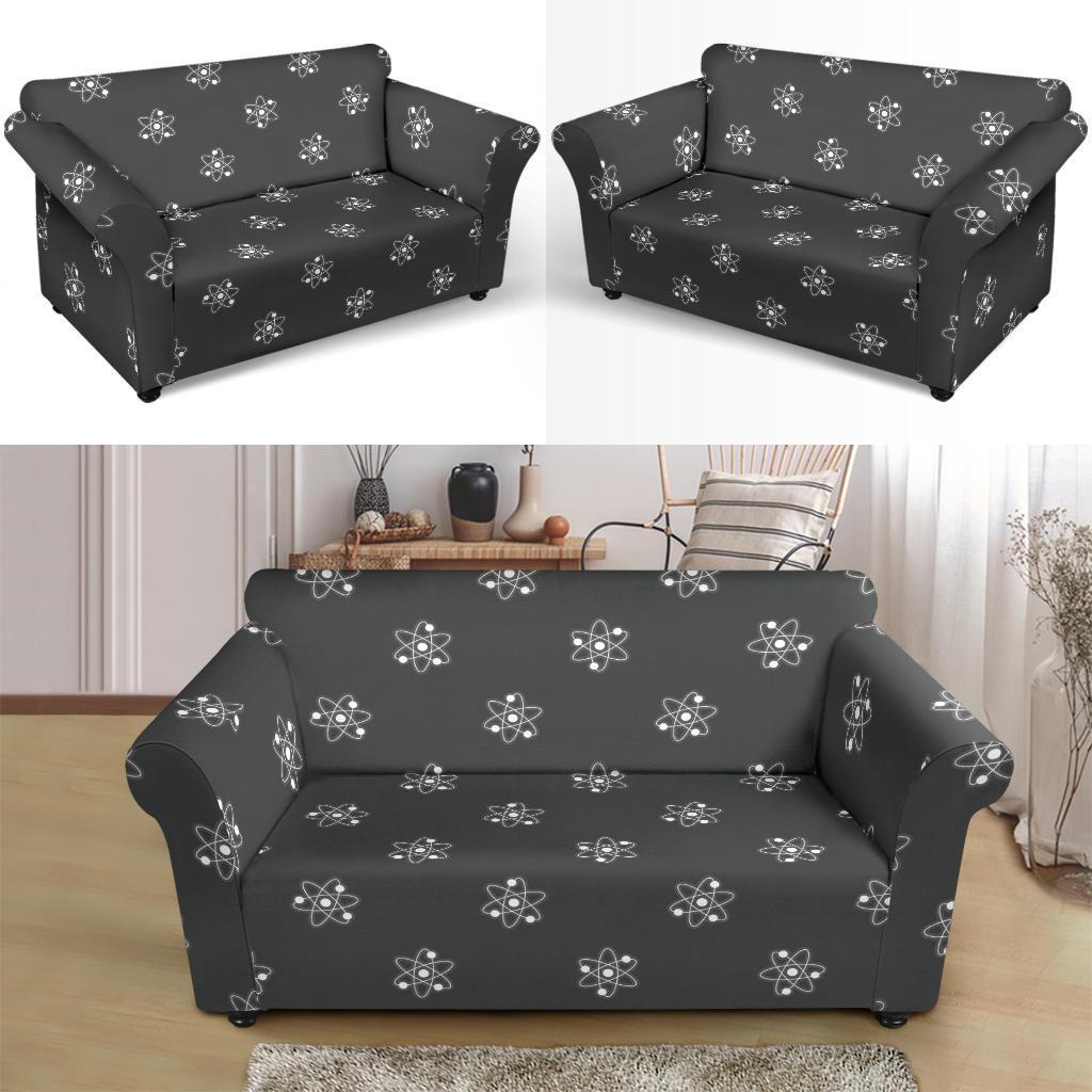 Science Atom Pattern Print Loveseat Cover-grizzshop