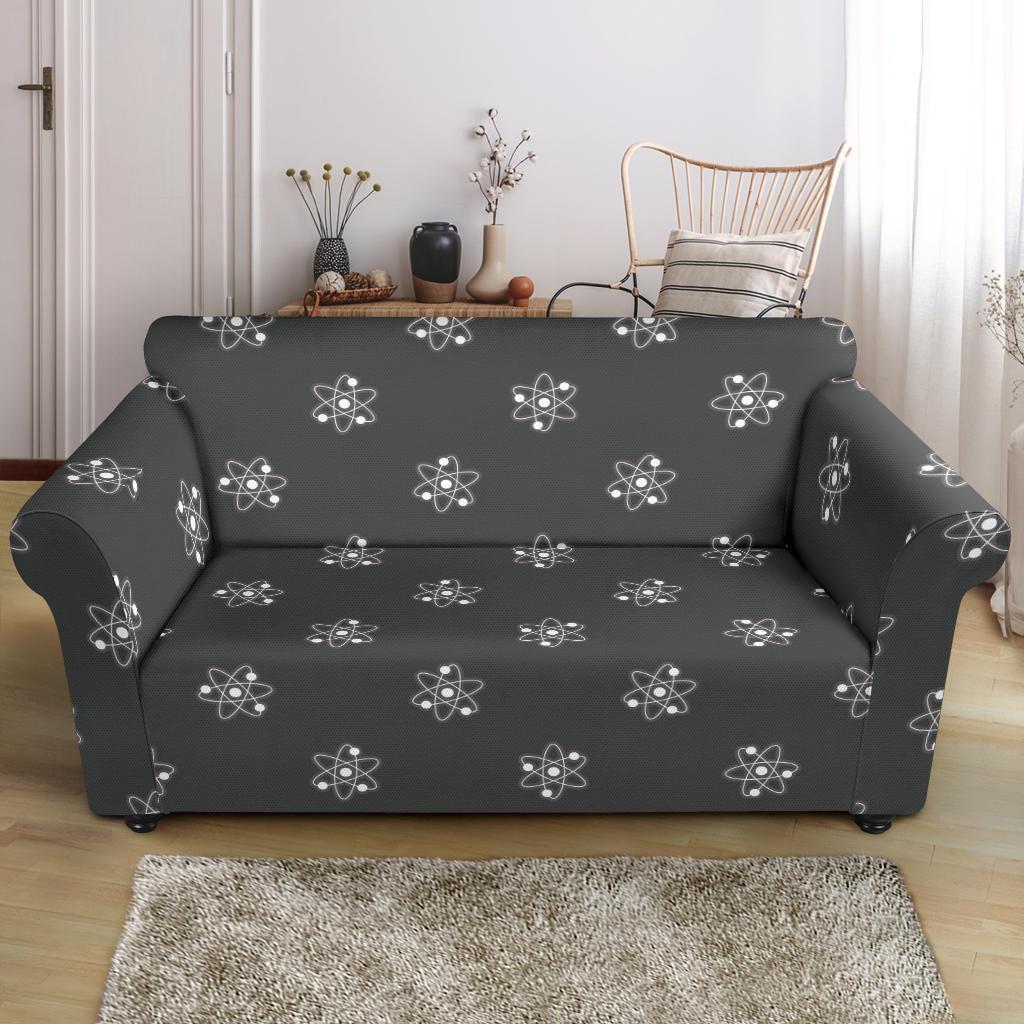 Science Atom Pattern Print Loveseat Cover-grizzshop