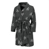 Science Atom Pattern Print Men Long Robe-grizzshop