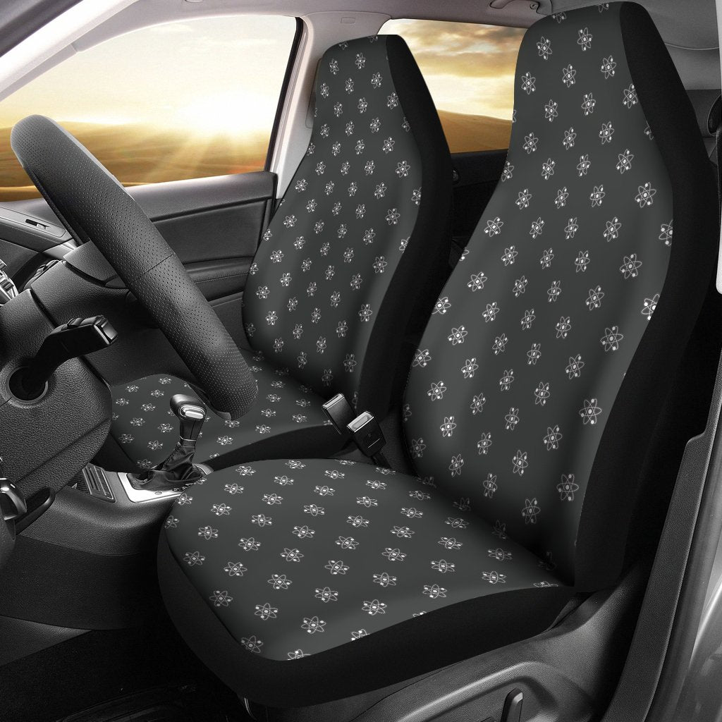 Science Atom Pattern Print Universal Fit Car Seat Cover-grizzshop