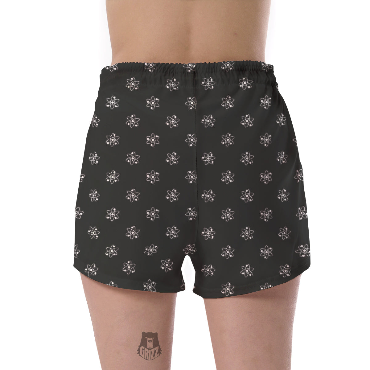 Science Atom Pattern Print Women's Shorts-grizzshop