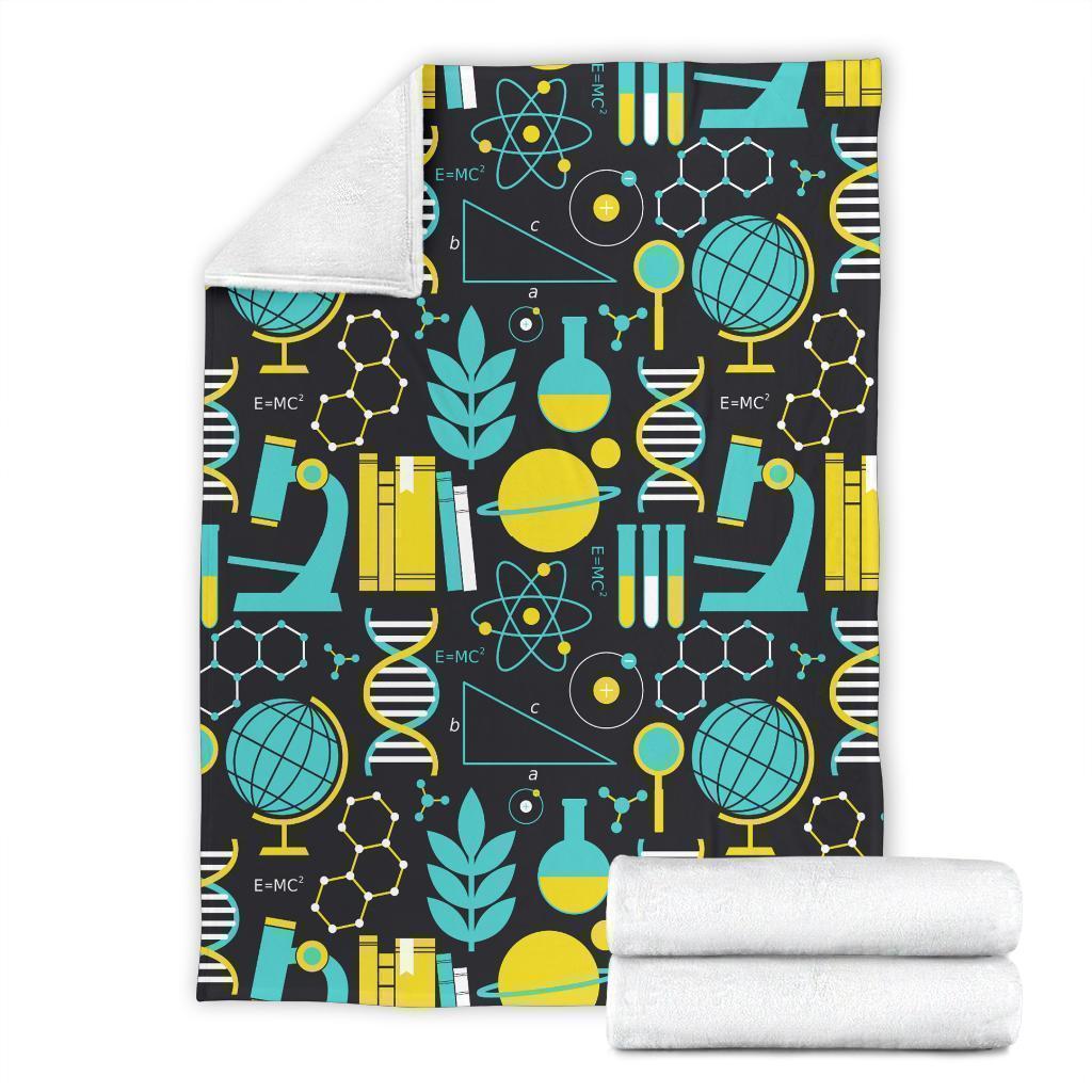 Science Chemistry Pattern Print Blanket-grizzshop