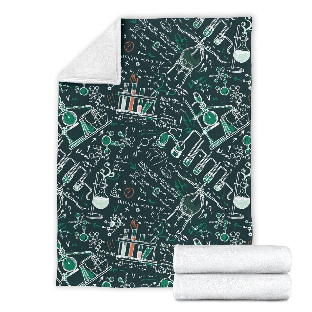 Science Chemistry Pattern Print Blanket-grizzshop