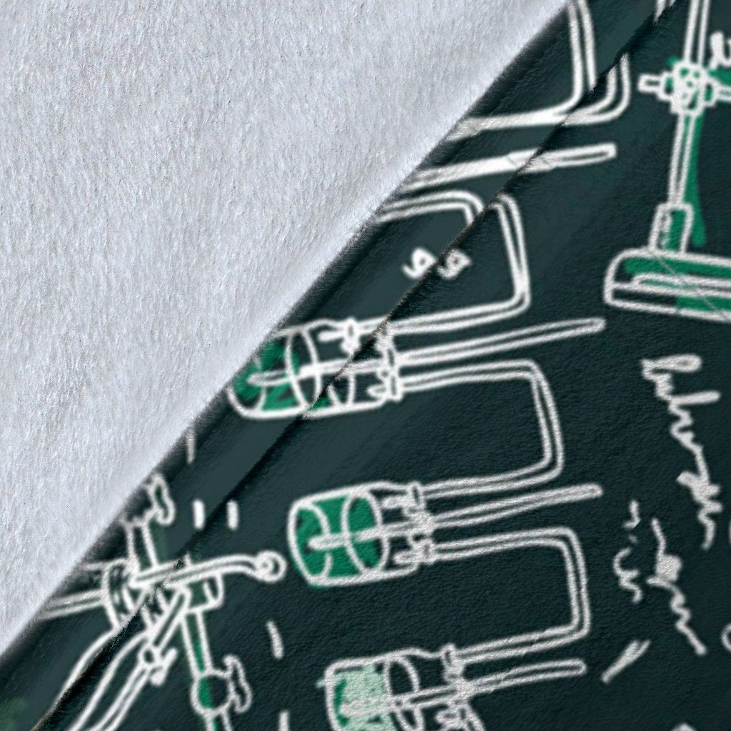 Science Chemistry Pattern Print Blanket-grizzshop