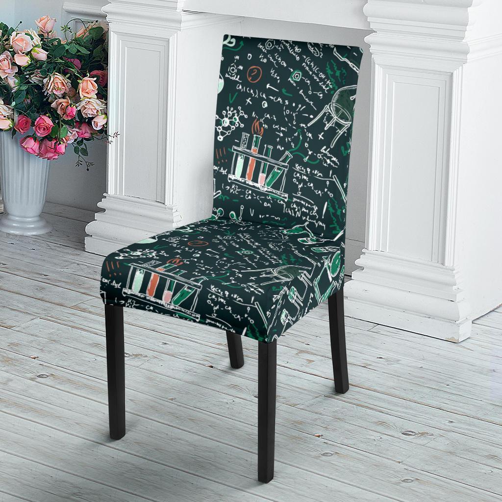 Science Chemistry Pattern Print Chair Cover-grizzshop