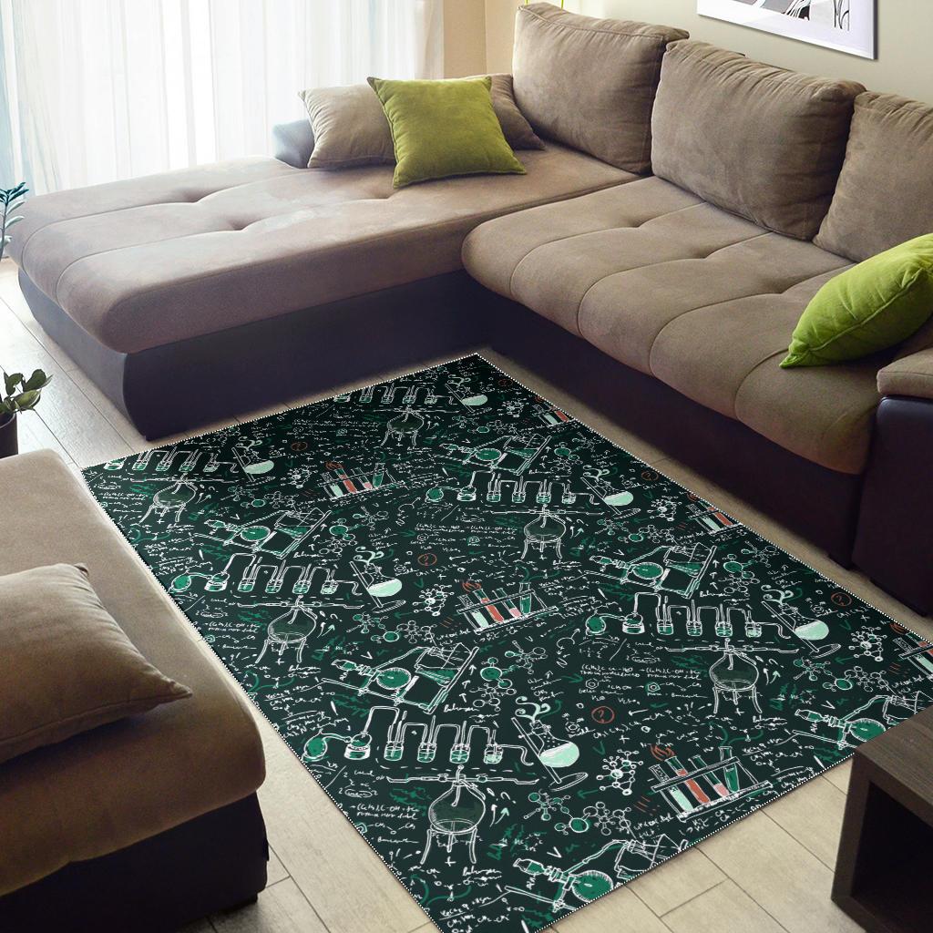 Science Chemistry Pattern Print Floor Mat-grizzshop