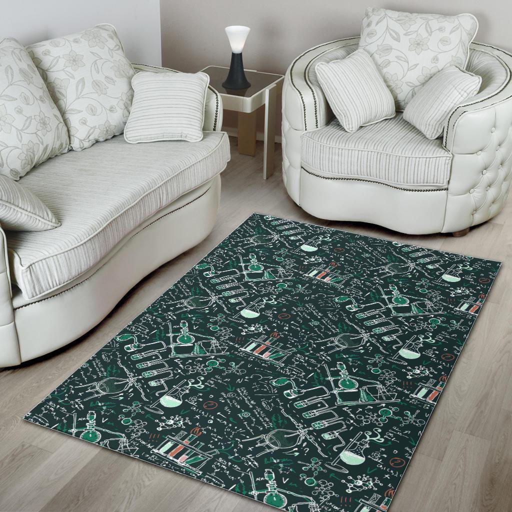 Science Chemistry Pattern Print Floor Mat-grizzshop