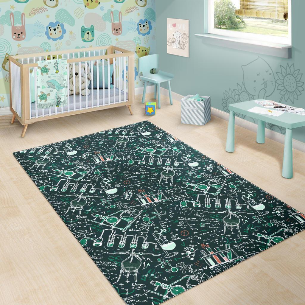 Science Chemistry Pattern Print Floor Mat-grizzshop