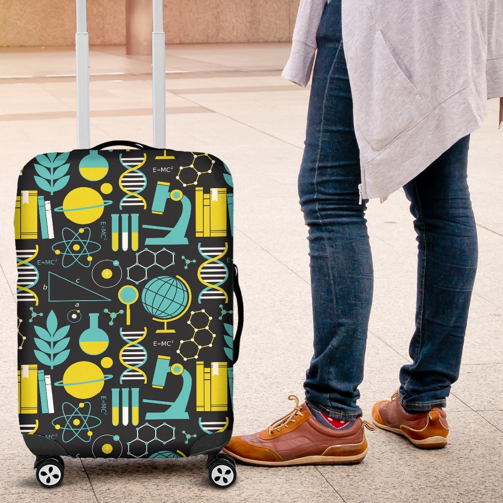 Science Chemistry Pattern Print Luggage Cover Protector-grizzshop