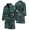 Science Chemistry Pattern Print Men Long Robe-grizzshop