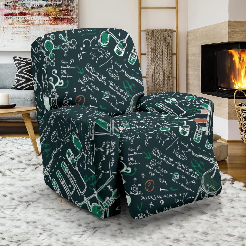 Science Chemistry Pattern Print Recliner Cover-grizzshop