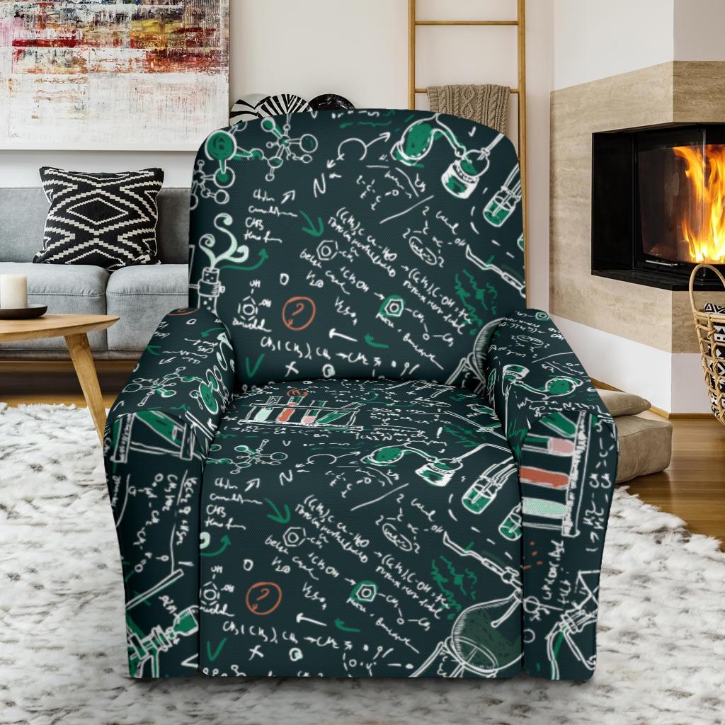 Science Chemistry Pattern Print Recliner Cover-grizzshop