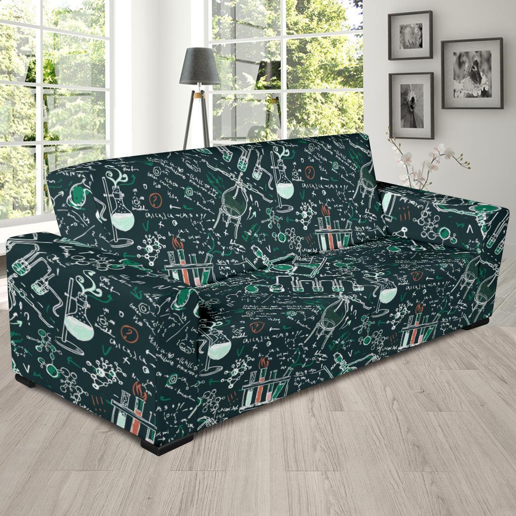 Science Chemistry Pattern Print Sofa Covers-grizzshop