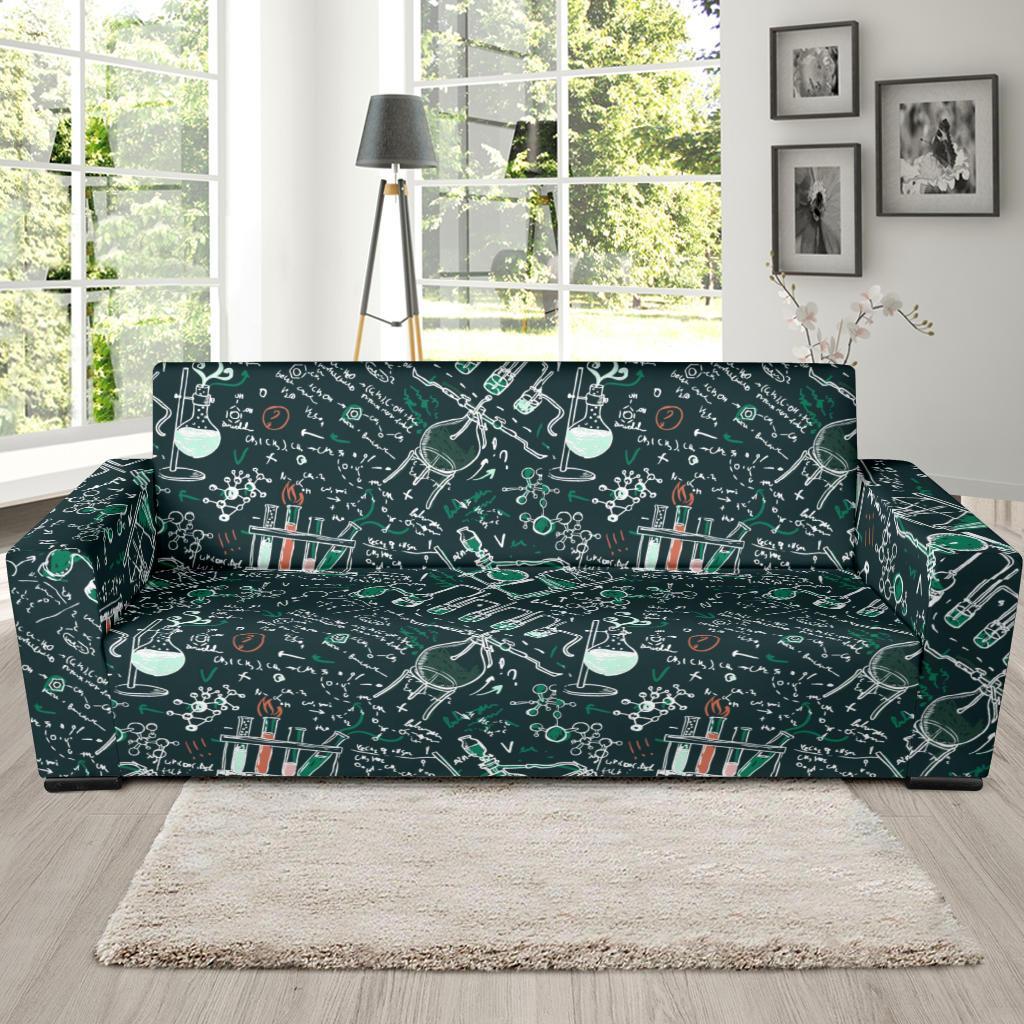 Science Chemistry Pattern Print Sofa Covers-grizzshop