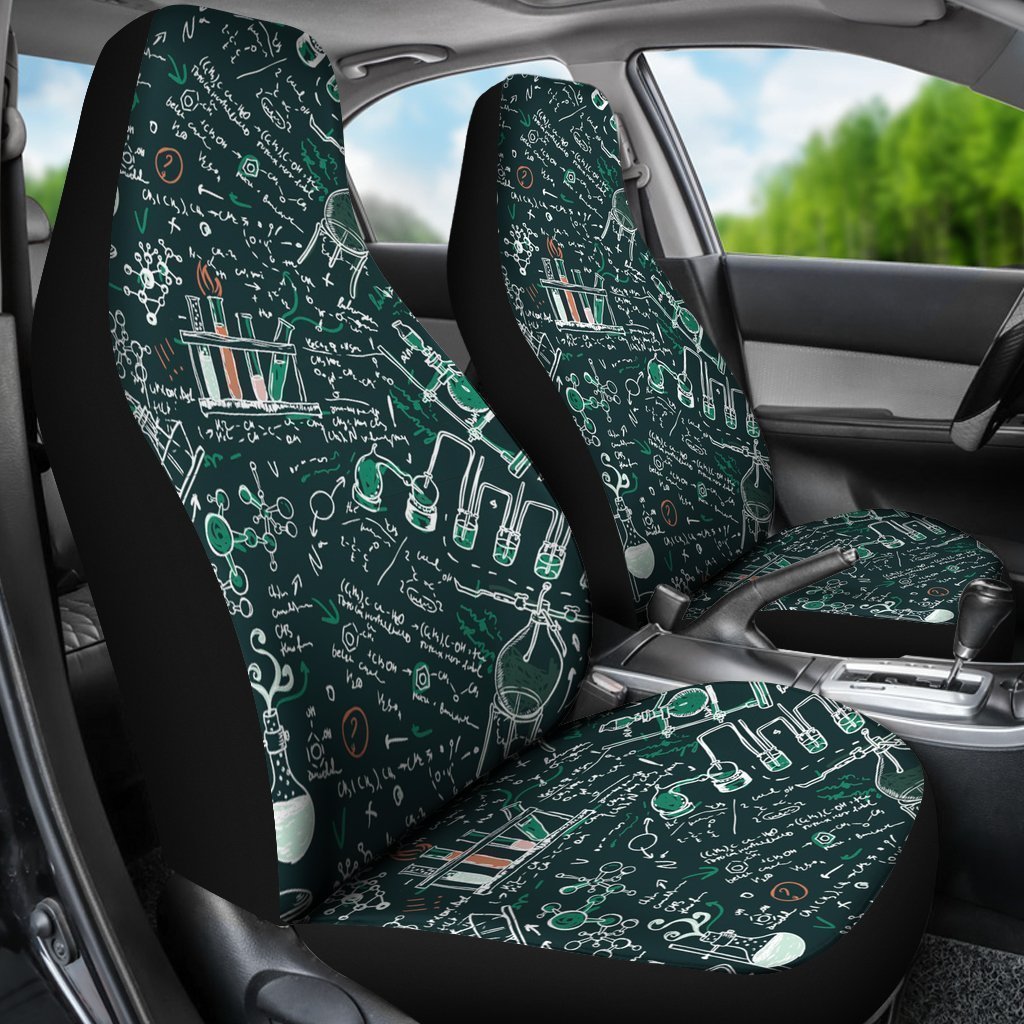 Science Chemistry Pattern Print Universal Fit Car Seat Cover-grizzshop