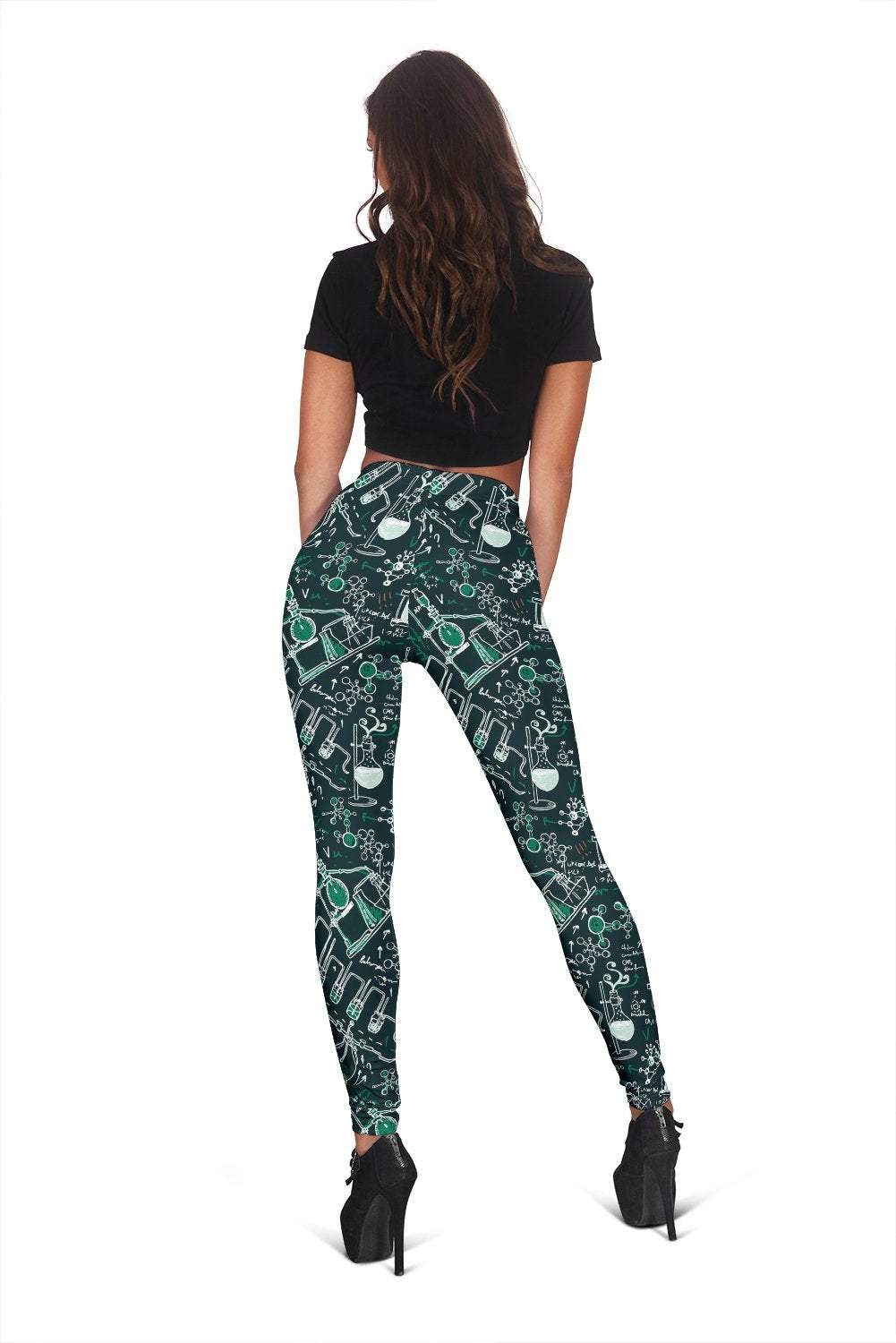 Science Chemistry Pattern Print Women Leggings-grizzshop