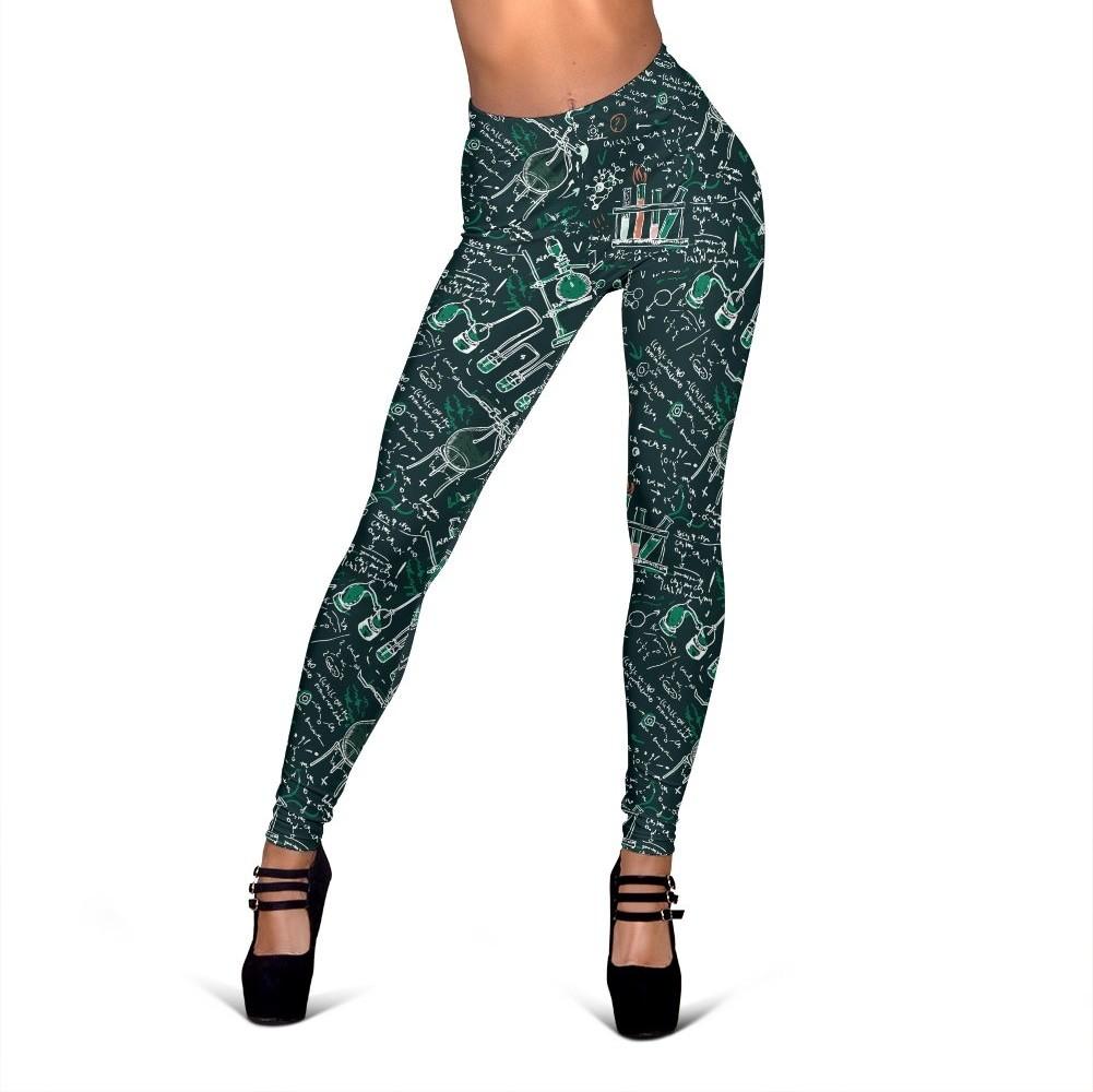 Science Chemistry Pattern Print Women Leggings-grizzshop