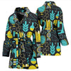 Science Chemistry Pattern Print Women Long Robe-grizzshop