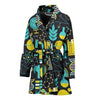 Science Chemistry Pattern Print Women Long Robe-grizzshop