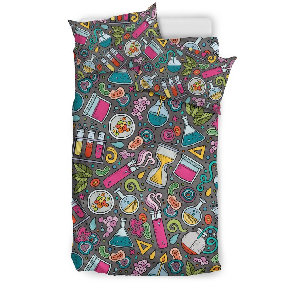 Science Chemistry Print Pattern Duvet Cover Bedding Set-grizzshop