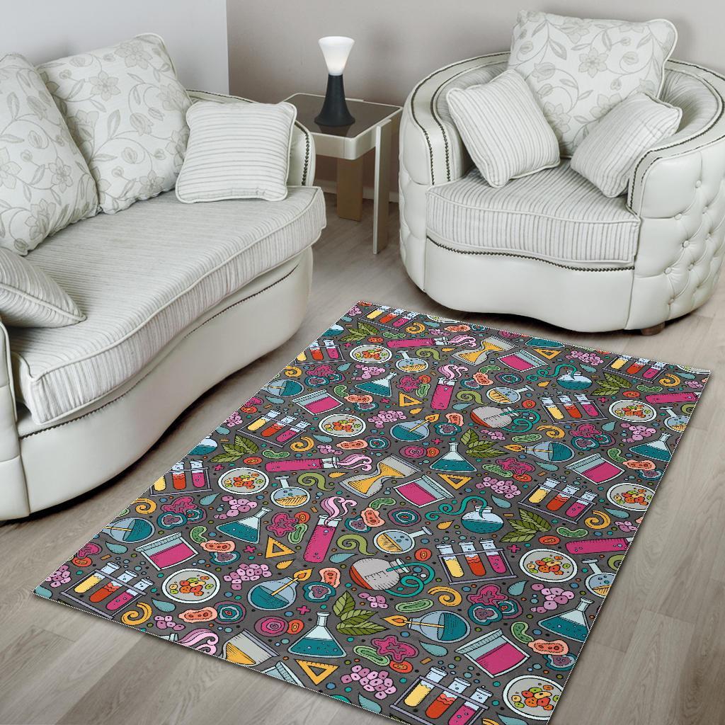 Science Chemistry Print Pattern Floor Mat-grizzshop