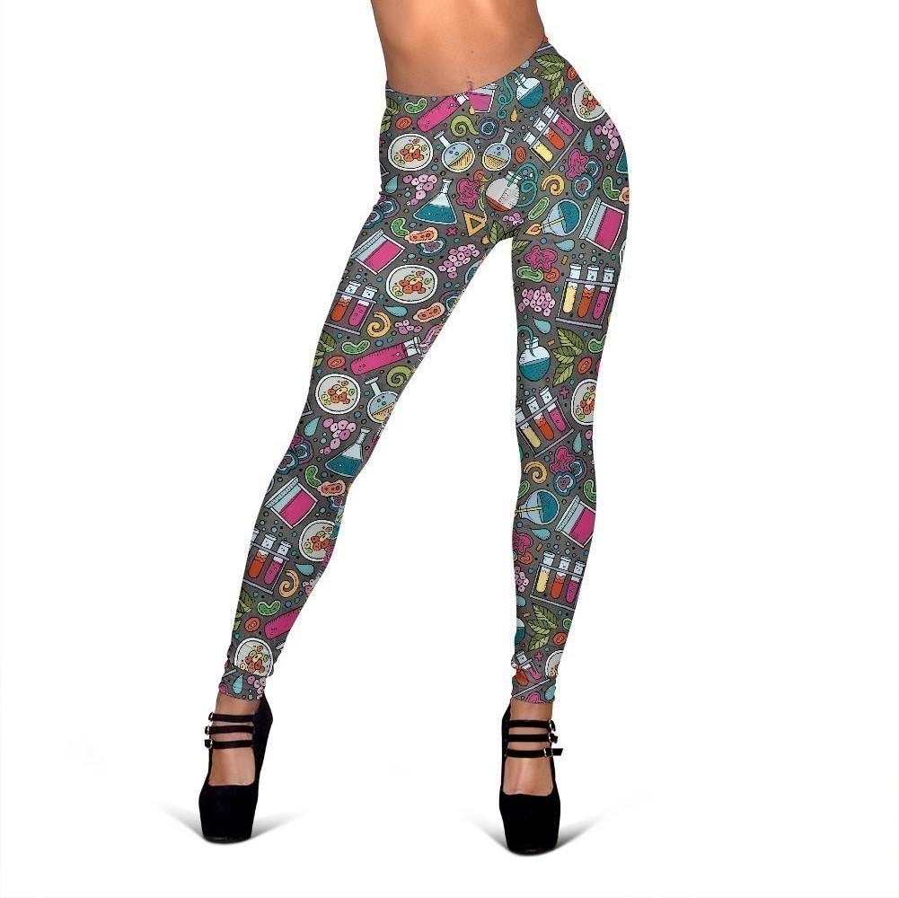 Science Chemistry Print Pattern Women Leggings-grizzshop