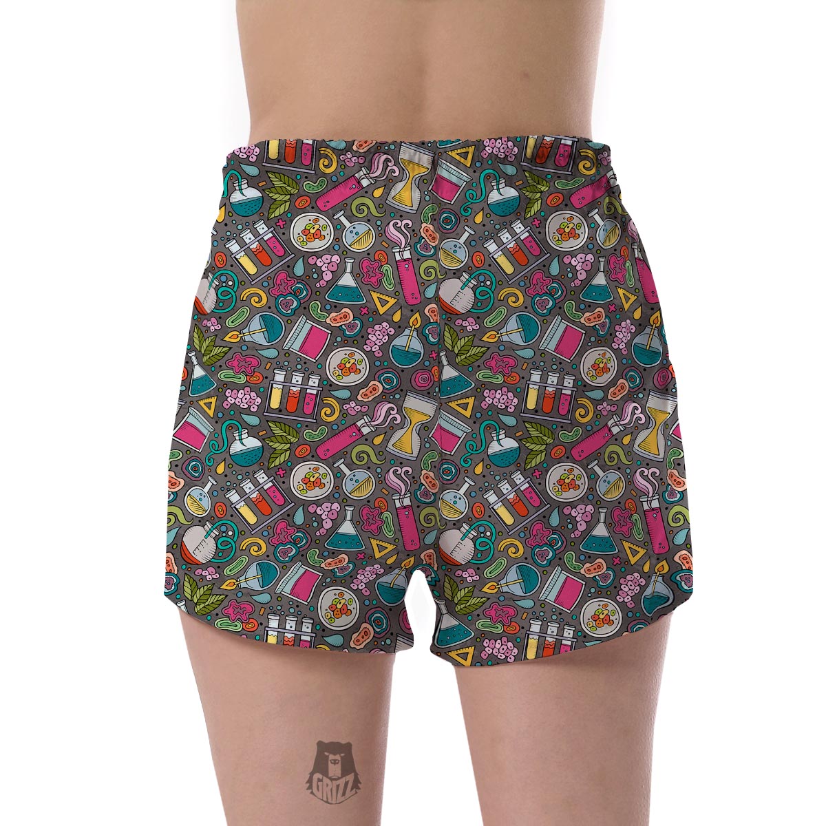Science Chemistry Print Pattern Women's Shorts-grizzshop