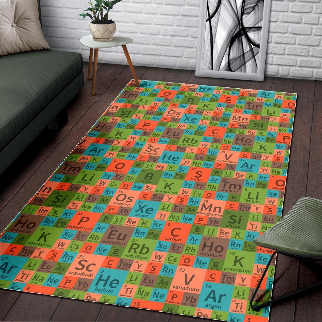 Science Periodic Table Pattern Print Floor Mat-grizzshop