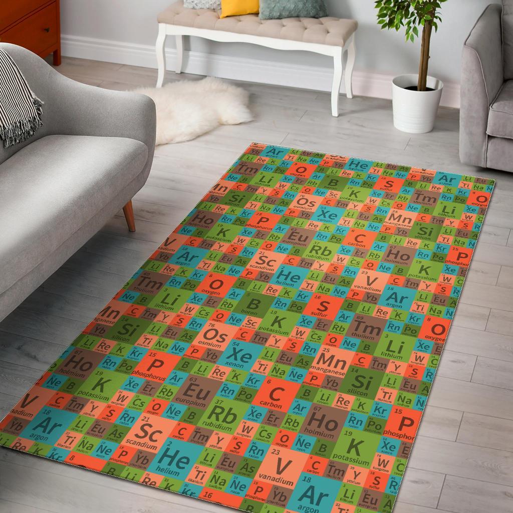 Science Periodic Table Pattern Print Floor Mat-grizzshop