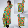 Science Periodic Table Pattern Print Hooded Blanket-grizzshop