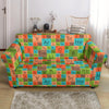 Science Periodic Table Pattern Print Loveseat Cover-grizzshop