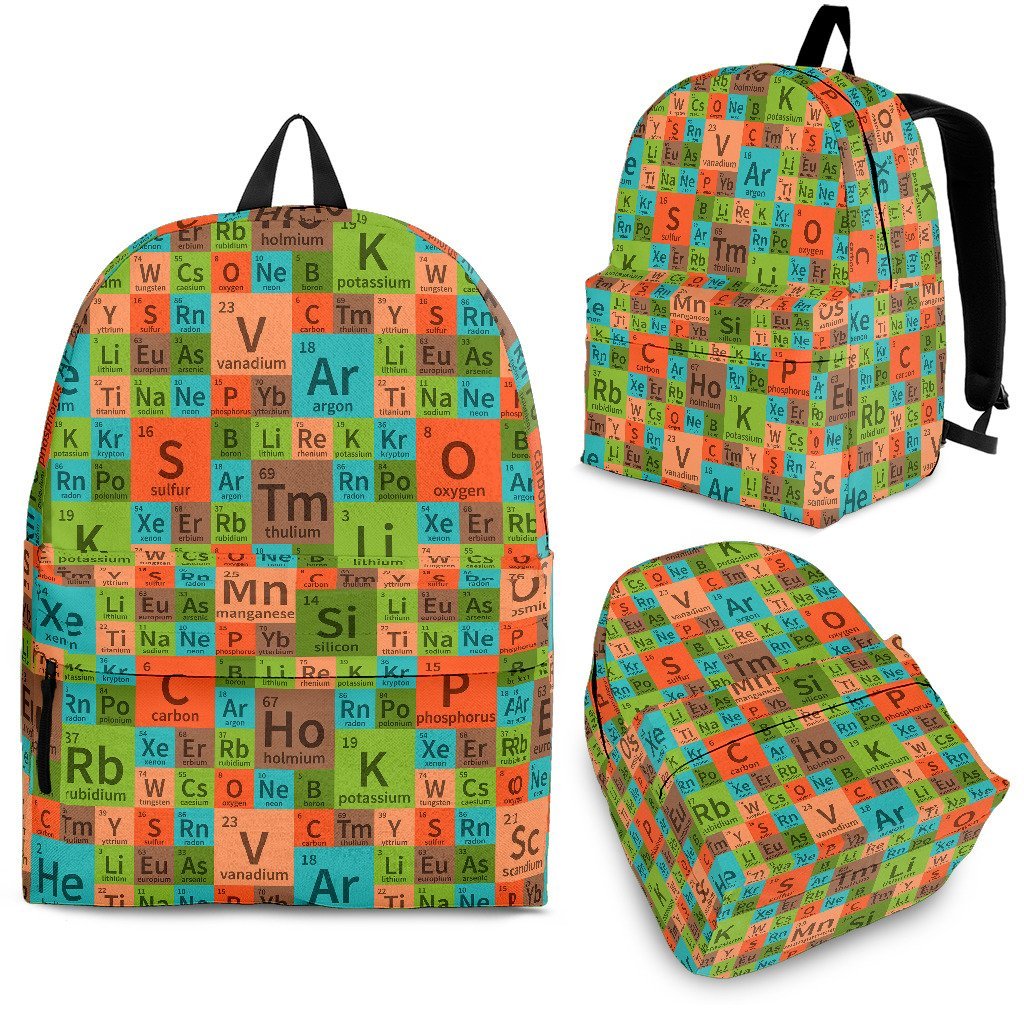 Science Periodic Table Pattern Print Premium Backpack-grizzshop